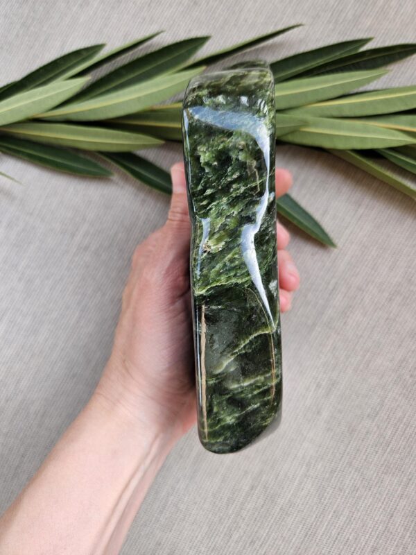 Polished Nephrite Jade Freeform: Green Stone for Luck - Image 5