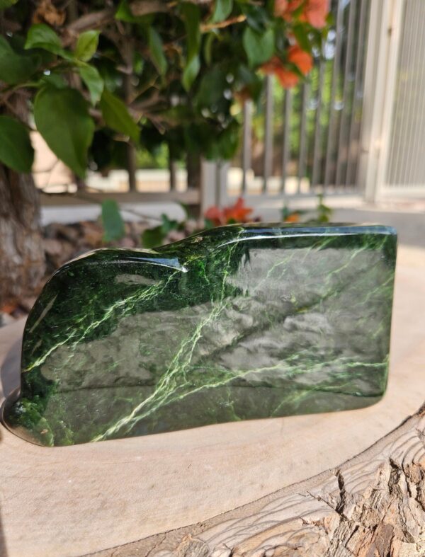 Polished Nephrite Jade Freeform: Green Stone for Luck - Image 10