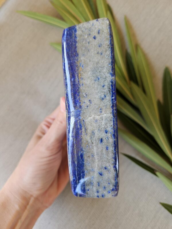 Polished Lapis Lazuli Freeform: Large Afghan Crystal Stone for Intuition, Third Eye Chakra - Image 8