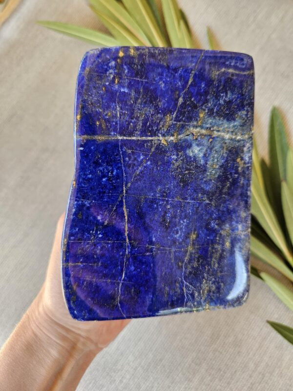 Polished Lapis Lazuli Freeform: Large Afghan Crystal Stone for Intuition, Third Eye Chakra - Image 4