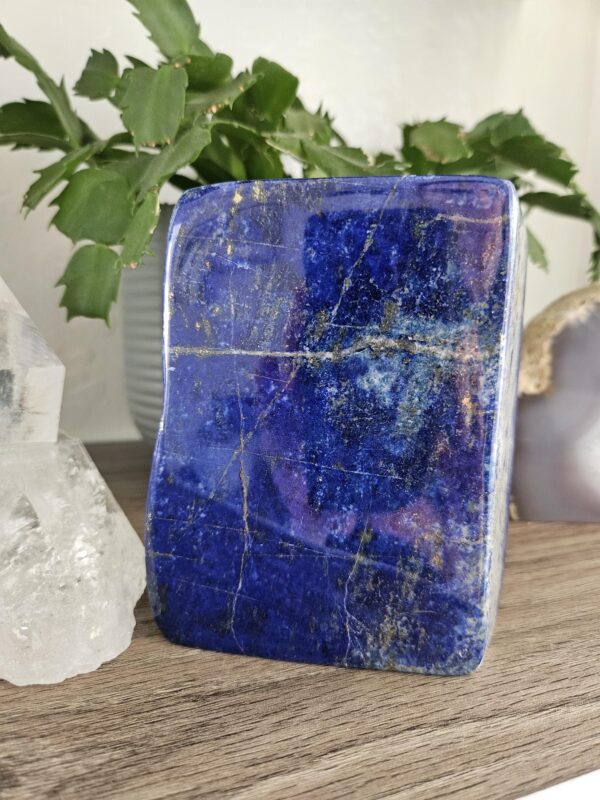 Polished Lapis Lazuli Freeform: Large Afghan Crystal Stone for Intuition, Third Eye Chakra - Image 6