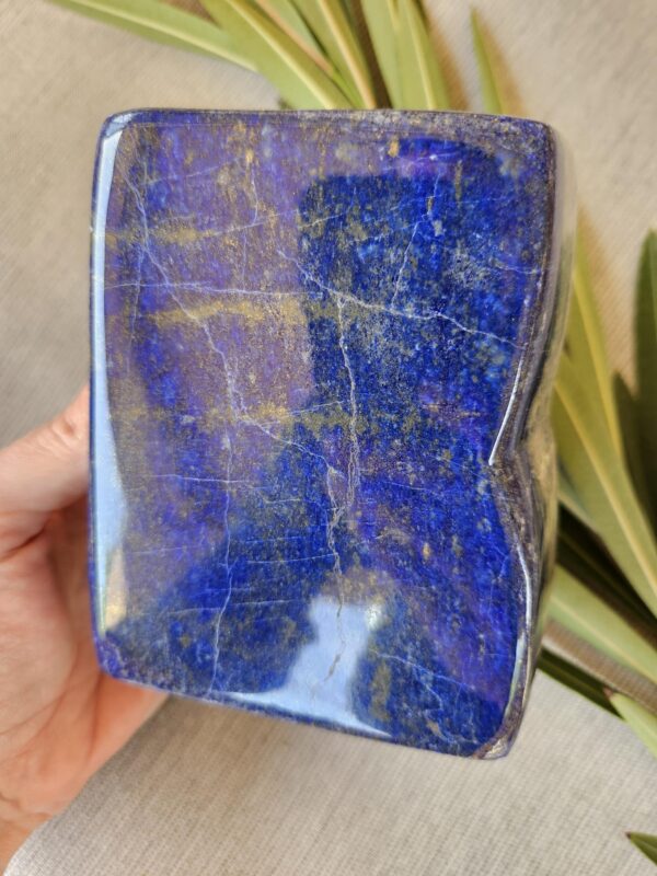 Polished Lapis Lazuli Freeform: Large Afghan Crystal Stone for Intuition, Third Eye Chakra - Image 7