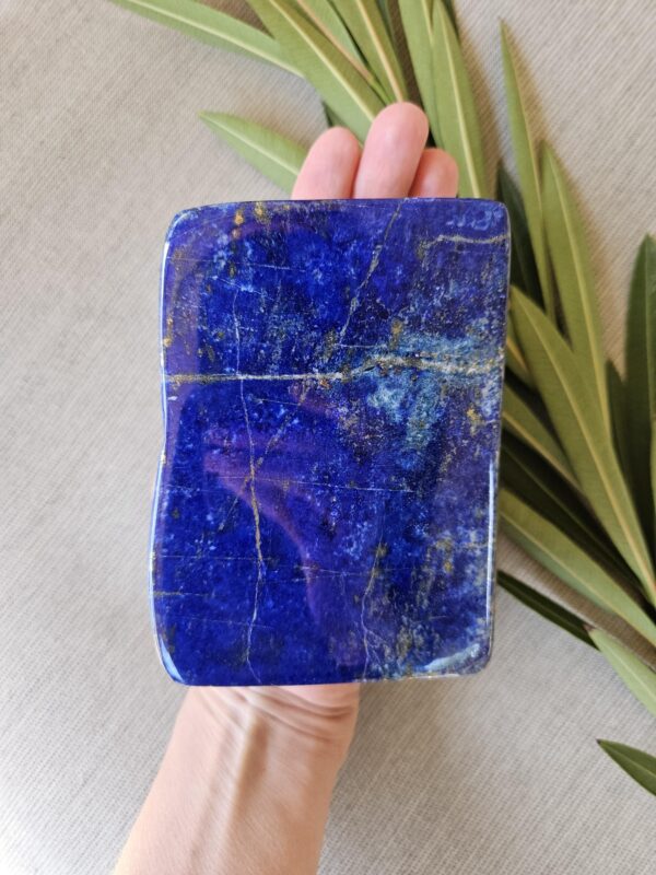 Polished Lapis Lazuli Freeform: Large Afghan Crystal Stone for Intuition, Third Eye Chakra - Image 9