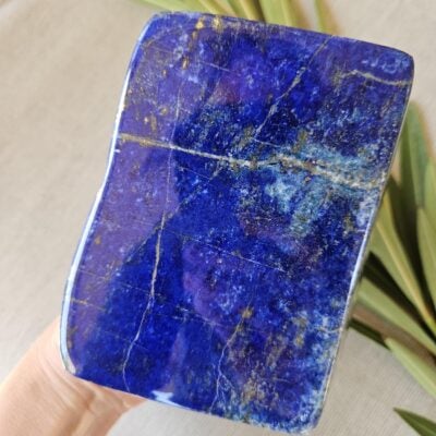 Polished Lapis Lazuli Freeform: Large Afghan Crystal Stone for Intuition, Third Eye Chakra