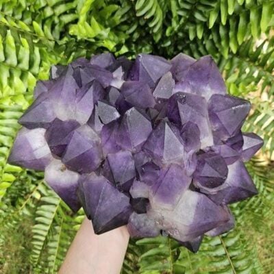 XL Congo Amethyst Cluster: Raw Purple Crystal, 12 LB, Meditation Home Decor