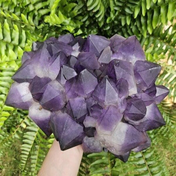 XL Congo Amethyst Cluster: Raw Purple Crystal, 12 LB, Meditation Home Decor