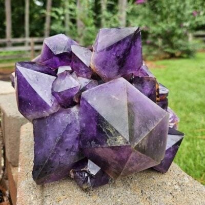 XL Congo Amethyst Cluster: Raw Purple Crystal, 9.4lb, Purple Home Decor, Meditation