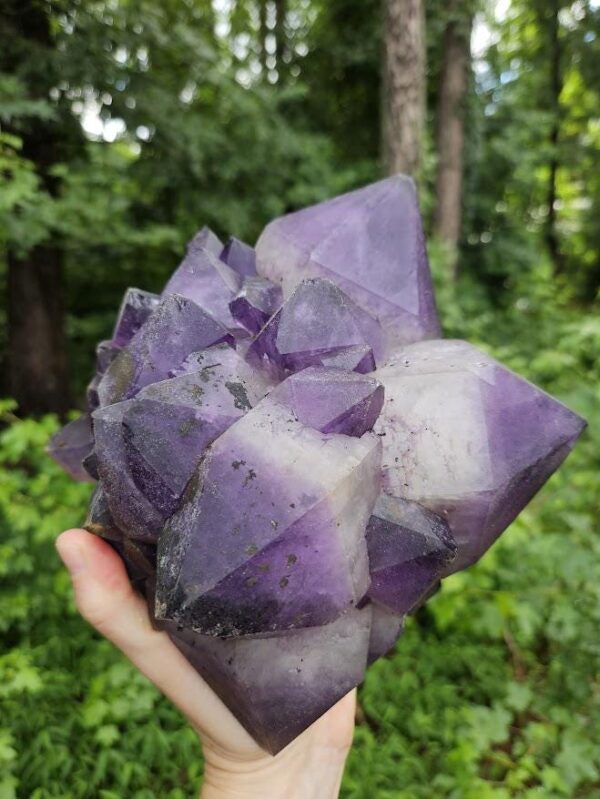 Large Congo Amethyst Cluster: Raw Purple Crystal, Meditation Stone, Purple Home Decor - Image 8