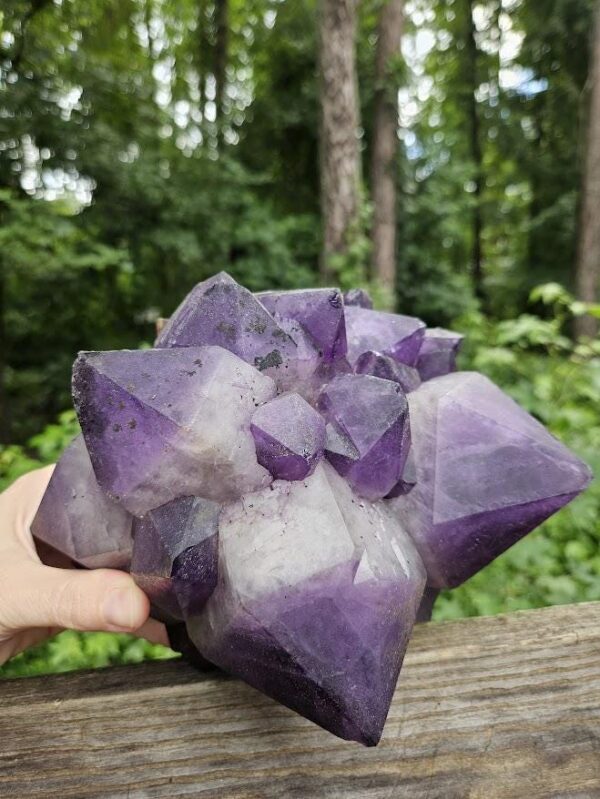 Large Congo Amethyst Cluster: Raw Purple Crystal, Meditation Stone, Purple Home Decor - Image 3
