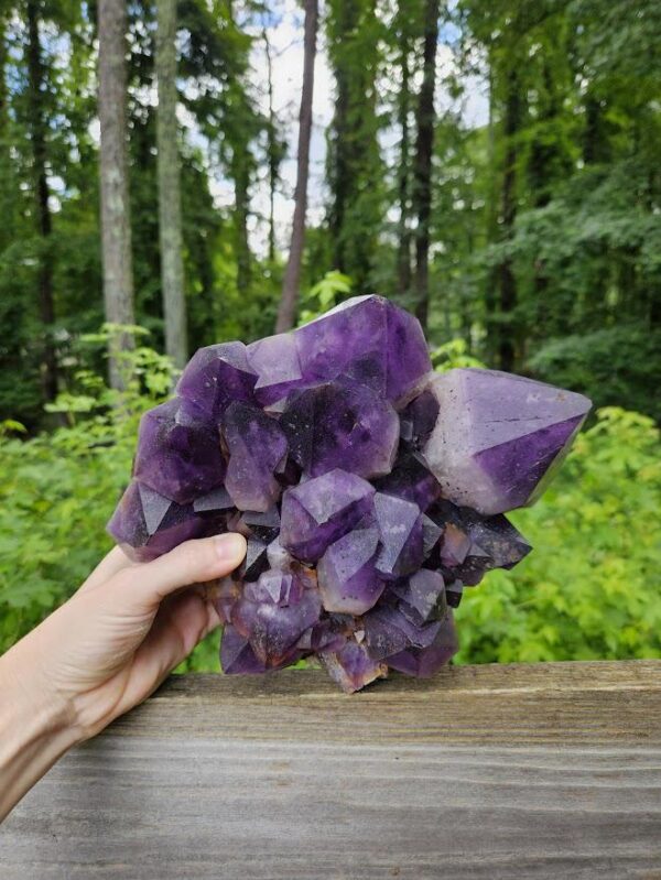 XL Congo Amethyst Cluster: Raw Purple Crystal, Home Decor, Meditation - Image 3