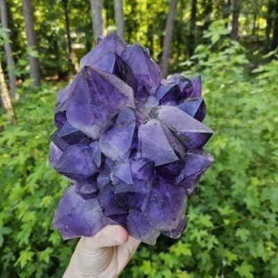 Large Congo Amethyst Cluster: Raw Purple Crystal, Meditation Decor