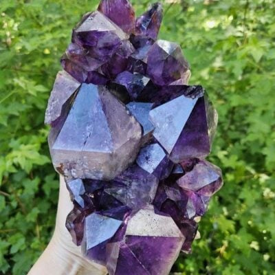 Large Congo Amethyst Cluster: Deep Purple Crystal, Meditation Stone