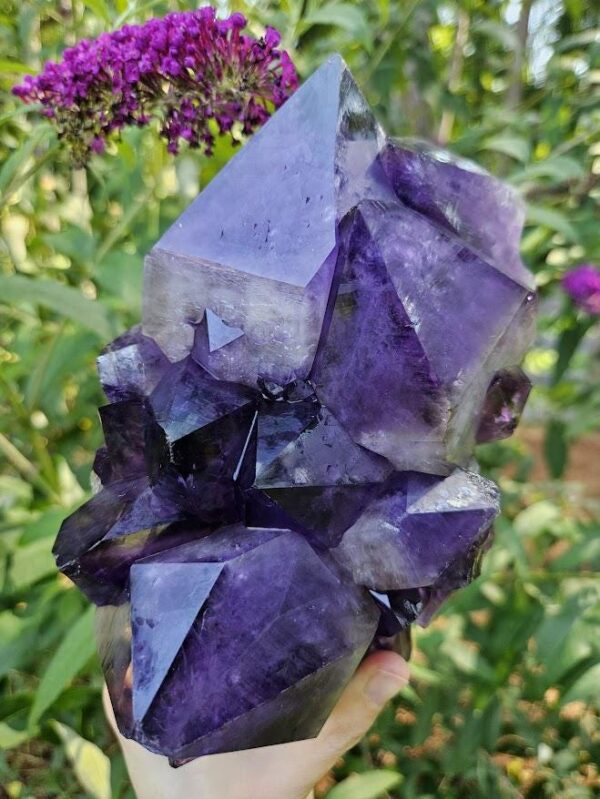 Large Congo Amethyst Cluster: Raw Purple Crystal, Meditation Decor - Image 2