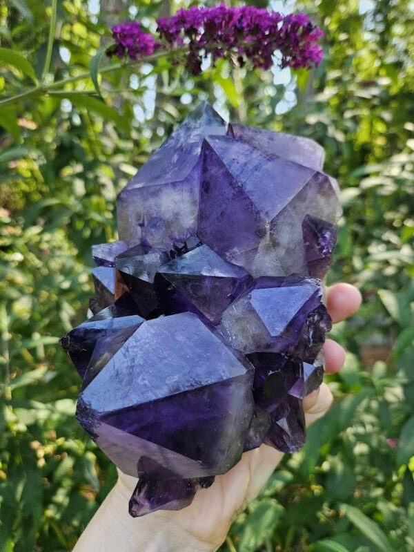 Large Congo Amethyst Cluster: Raw Purple Crystal, Meditation Decor - Image 8