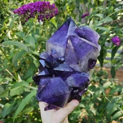 Large Congo Amethyst Cluster: Raw Purple Crystal, Meditation Decor