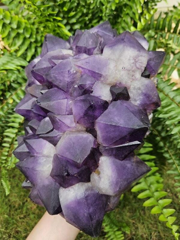 XL Congo Amethyst Cluster: Raw Purple Crystal, 12 LB, Meditation Home Decor - Image 8