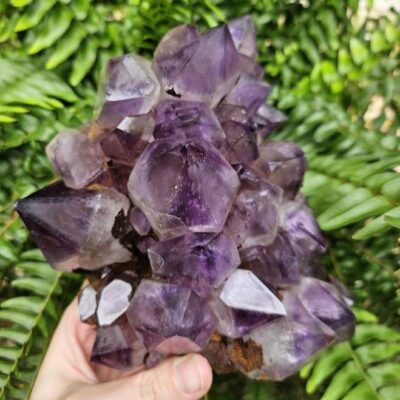 Large Congo Amethyst Cluster: Raw Purple Crystal, 4lb 4oz, Quality Crystal Home Decor