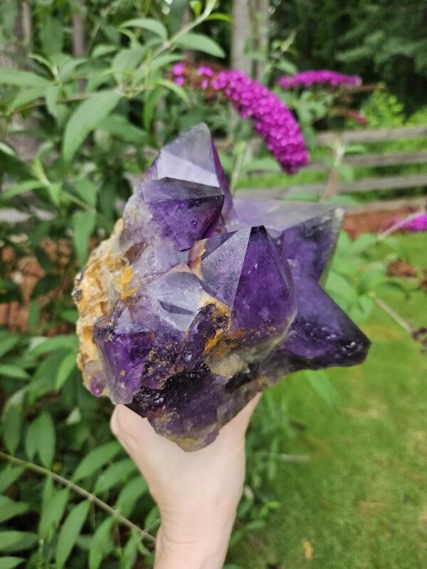 XL Congo Amethyst Cluster: Raw Purple Crystal, 9.4lb, Purple Home Decor, Meditation - Image 7