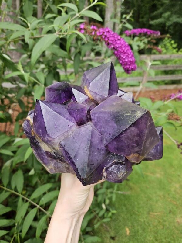 XL Congo Amethyst Cluster: Raw Purple Crystal, 9.4lb, Purple Home Decor, Meditation - Image 9