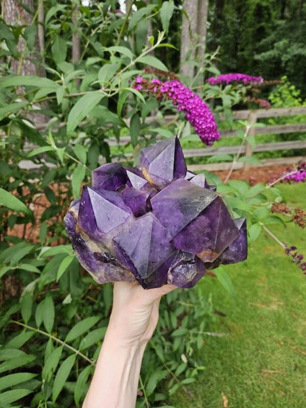 XL Congo Amethyst Cluster: Raw Purple Crystal, 9.4lb, Purple Home Decor, Meditation - Image 10
