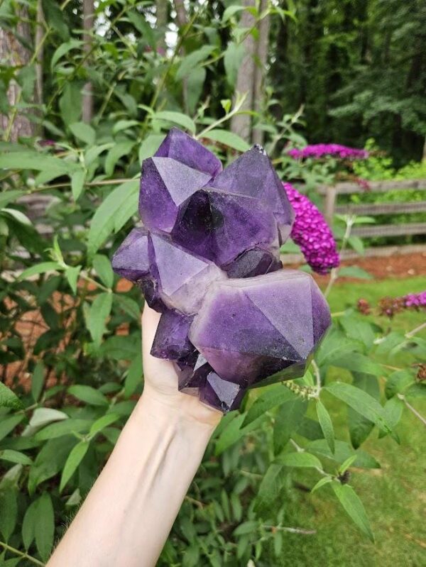 Large Congo Amethyst Cluster: Raw Purple Crystal, Meditation Decor - Image 9