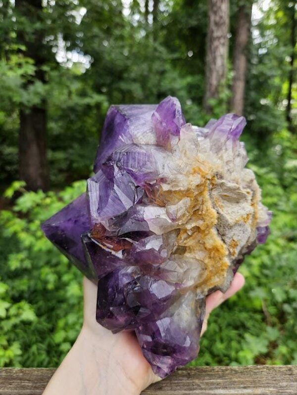Large Congo Amethyst Cluster: Raw Purple Crystal, Meditation Stone, Purple Home Decor - Image 9