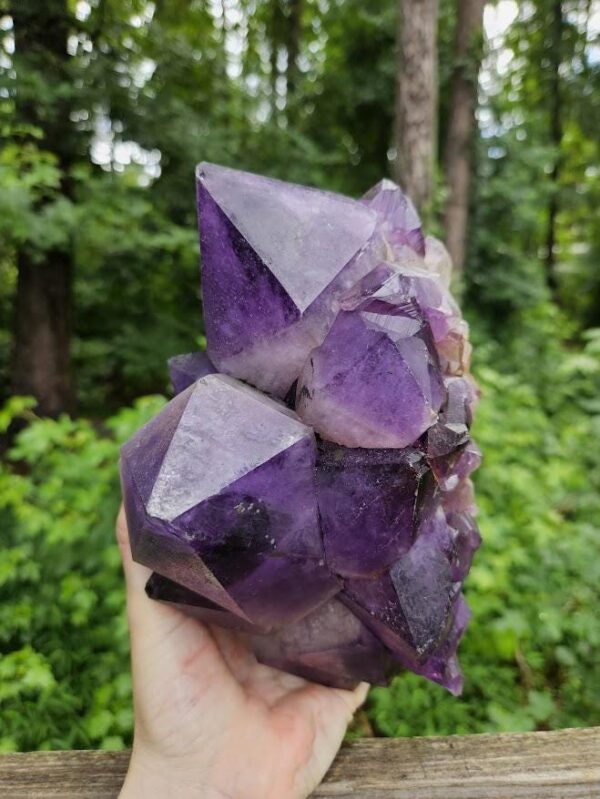 Large Congo Amethyst Cluster: Raw Purple Crystal, Meditation Stone, Purple Home Decor - Image 4