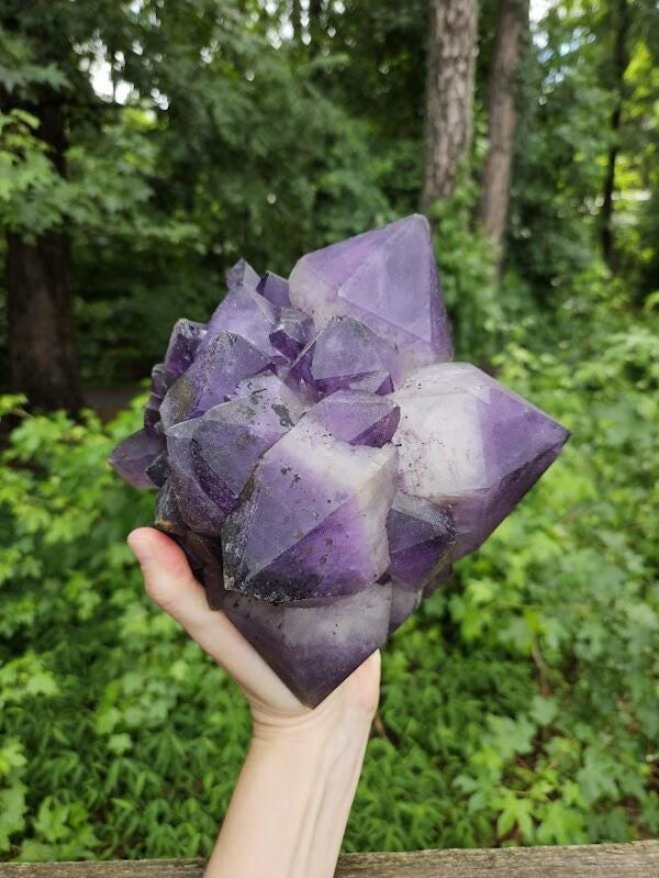 Large Congo Amethyst Cluster: Raw Purple Crystal, Meditation Stone, Purple Home Decor - Image 5