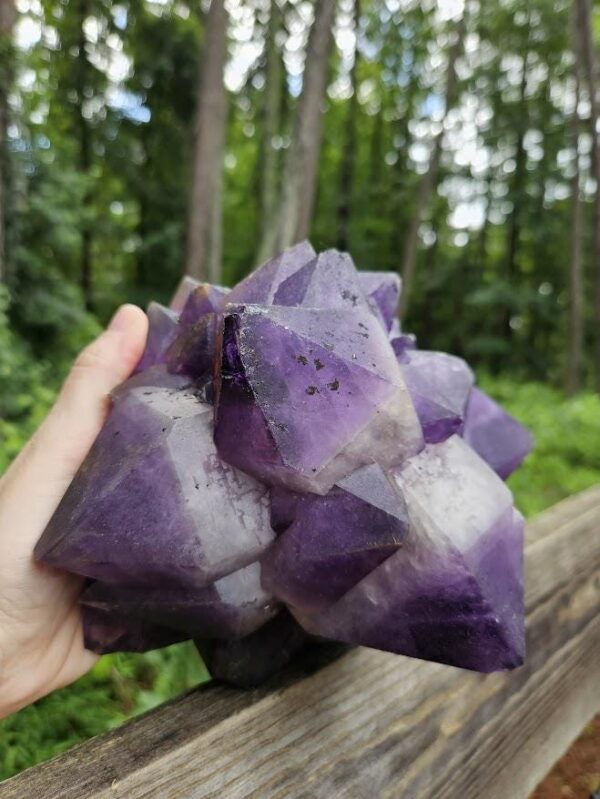 Large Congo Amethyst Cluster: Raw Purple Crystal, Meditation Stone, Purple Home Decor - Image 6