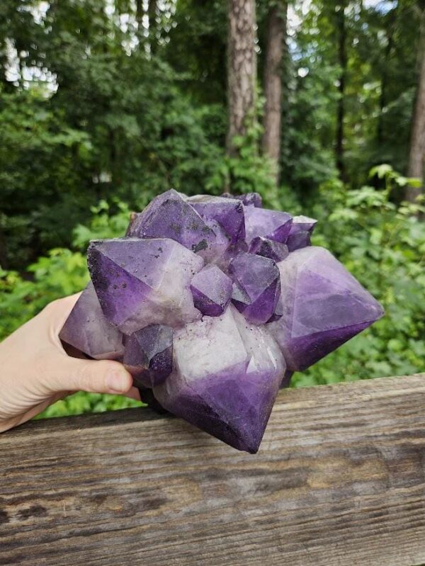 Large Congo Amethyst Cluster: Raw Purple Crystal, Meditation Stone, Purple Home Decor - Image 2