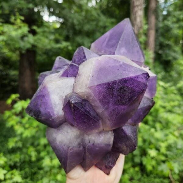 Large Congo Amethyst Cluster: Raw Purple Crystal, Meditation Stone, Purple Home Decor