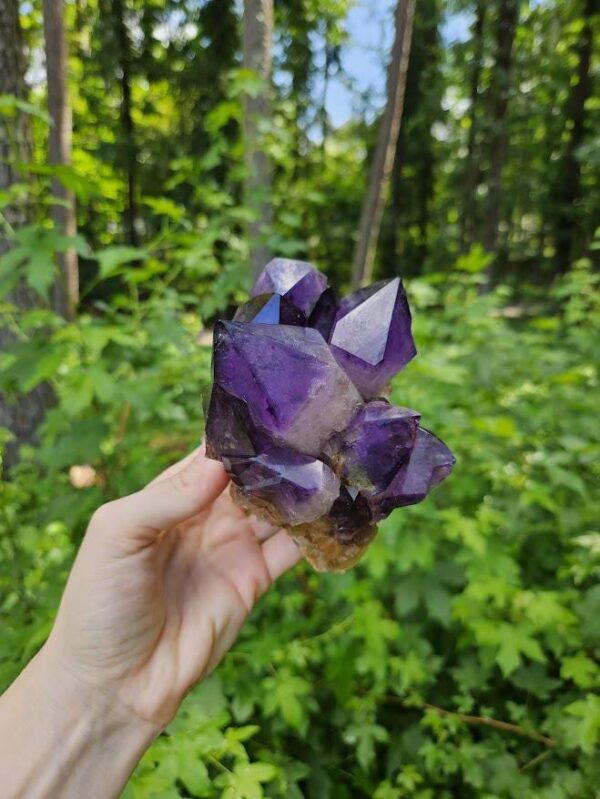 Congo Amethyst Cluster: Raw Crystal, Meditation Stone, 2 lbs - Image 8
