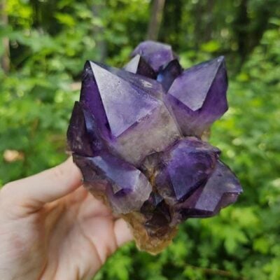 Congo Amethyst Cluster: Raw Crystal, Meditation Stone, 2 lbs