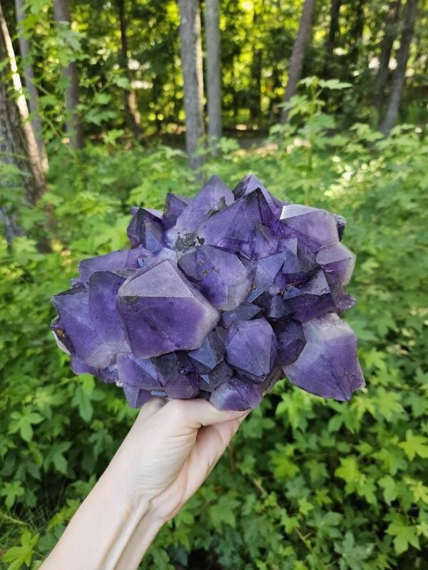 Large Congo Amethyst Cluster: Raw Purple Crystal, Meditation Decor - Image 9