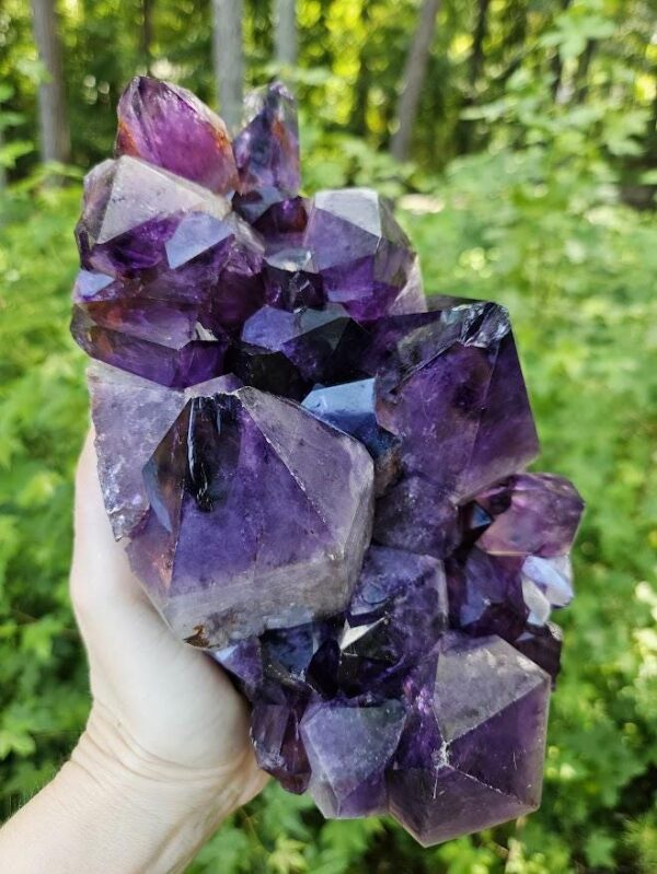 Large Congo Amethyst Cluster: Deep Purple Crystal, Meditation Stone - Image 2