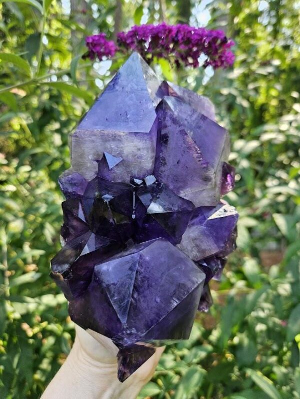 Large Congo Amethyst Cluster: Raw Purple Crystal, Meditation Decor - Image 9