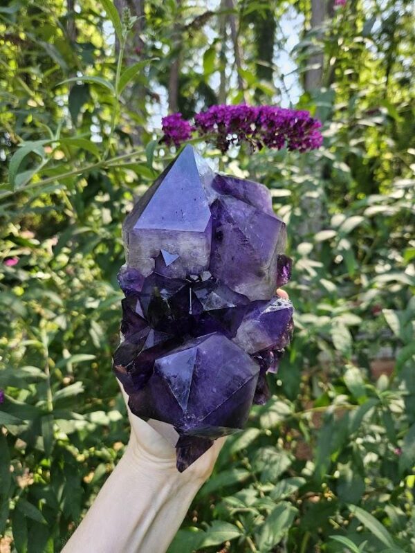 Large Congo Amethyst Cluster: Raw Purple Crystal, Meditation Decor - Image 10