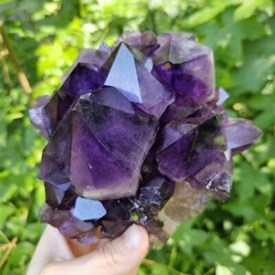 Quality Congo Amethyst Cluster: Raw Crystal Home Decor, 3lb 10oz, Large Crystals