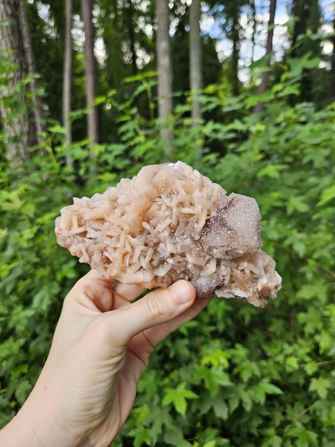 Quality Peach Stilbite Apophyllite Cluster: Raw Crystal from India, Crystal Home Decor - Image 10