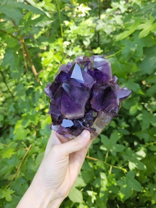 Quality Congo Amethyst Cluster: Raw Crystal Home Decor, 3lb 10oz, Large Crystals - Image 6
