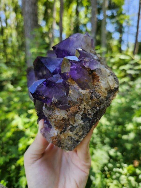 Quality Congo Amethyst Cluster: Raw Crystal Home Decor, 3lb 10oz, Large Crystals - Image 7