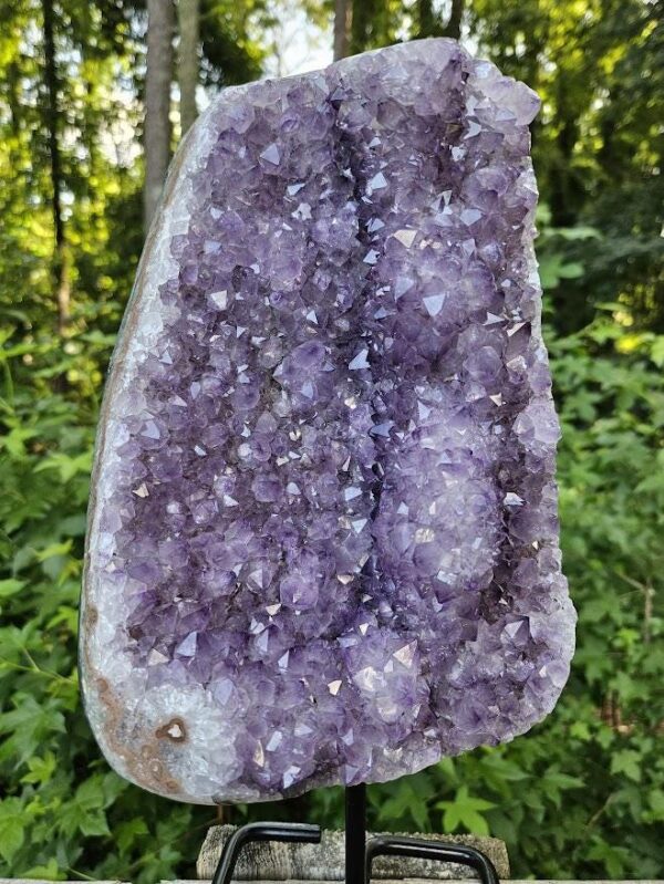 XL Amethyst Cluster on Iron Base: Brazilian Crystal, 10.5 LB, Quality Crystal Home Decor - Image 9
