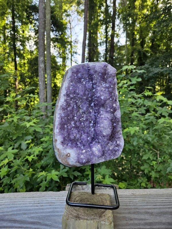 XL Amethyst Cluster on Iron Base: Brazilian Crystal, 10.5 LB, Quality Crystal Home Decor - Image 10