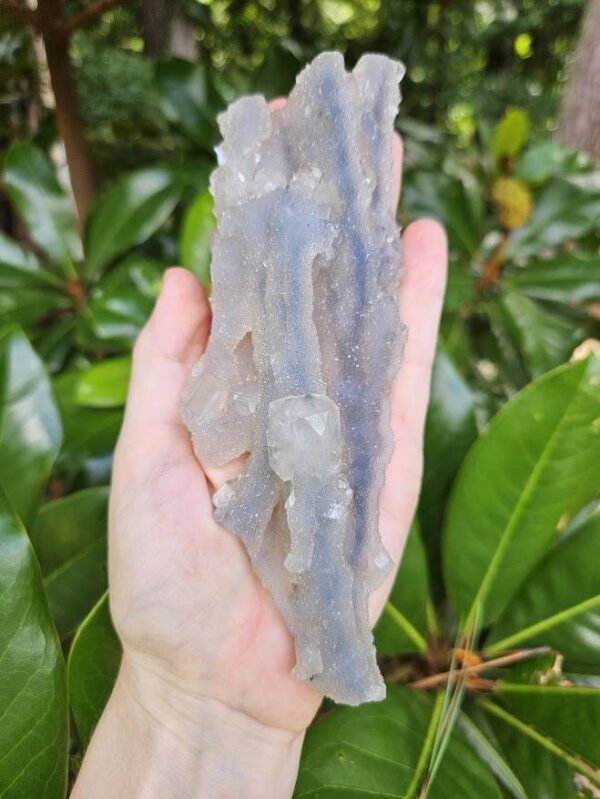 Rare! Quality Blue Chalcedony Apophyllite Specimen: Druzy Crystal from Nashik, India - Image 4