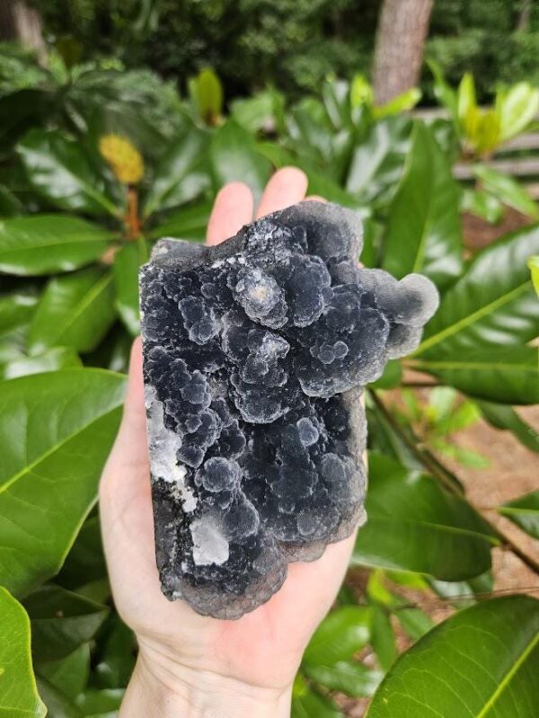 Quality Blue Chalcedony Cluster: Natural Gray-Blue Crystal, India - Image 5