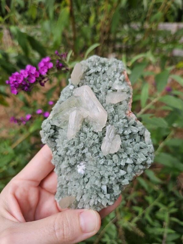 Raw Green Heulandite Crystal - Image 8