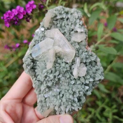 Raw Green Heulandite Crystal