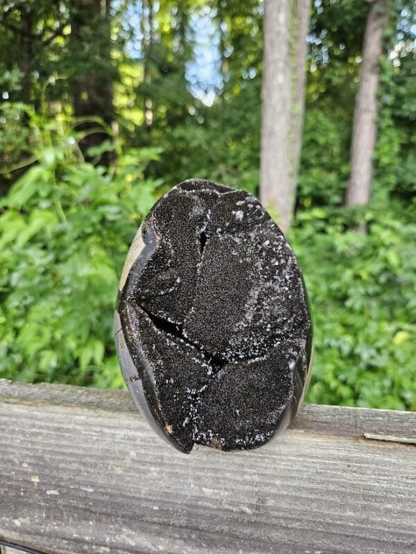 Druzy Septarian Crystal Egg: Raw & Polished Dragon Stone - Image 10