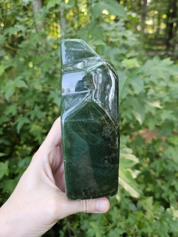 Polished Nephrite Jade Freeform: Green Stone for Luck & Harmony - Image 8