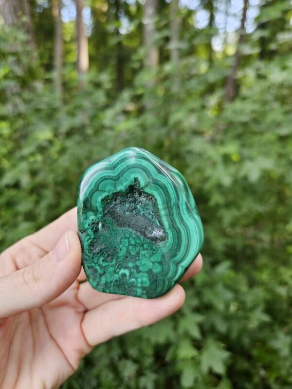 Polished Green Malachite Stone: Congo Mineral Specimen, 5.2 oz - Image 4